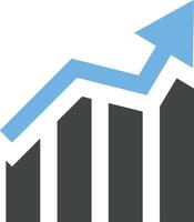 Chart icon symbol image for data statistic analysis illustration vector
