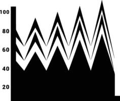 Chart icon symbol image for data statistic analysis illustration vector