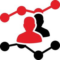 Chart icon symbol image for data statistic analysis illustration vector