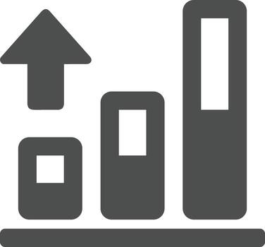 Chart icon symbol image for data statistic analysis illustration vector