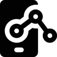Chart icon symbol image for data statistic analysis illustration vector