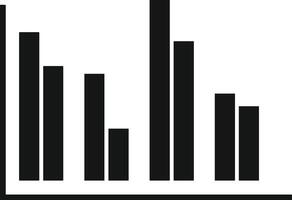 Chart icon symbol image for data statistic analysis illustration vector