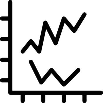 gráfico icono símbolo imagen para datos estadística análisis ilustración vector