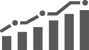 Chart icon symbol image for data statistic analysis illustration vector