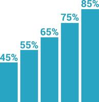 Chart icon symbol image for data statistic analysis illustration vector