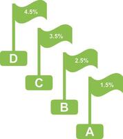 Chart icon symbol image for data statistic analysis illustration vector
