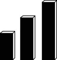 Chart icon symbol image for data statistic analysis illustration vector