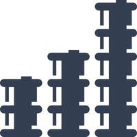 Chart icon symbol image for data statistic analysis illustration vector