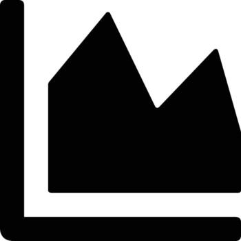 Chart icon symbol image for data statistic analysis illustration vector