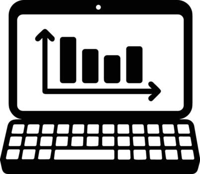 gráfico icono símbolo imagen para datos estadística análisis ilustración vector