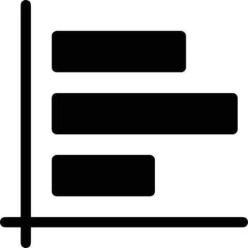 Chart icon symbol image for data statistic analysis illustration vector