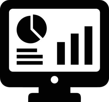 gráfico icono símbolo imagen para datos estadística análisis ilustración vector