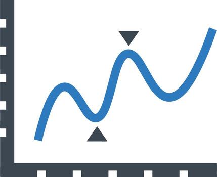Chart icon symbol image for data statistic analysis illustration vector