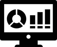 Chart icon symbol image for data statistic analysis illustration vector