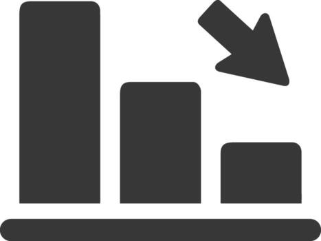 Chart icon symbol image for data statistic analysis illustration vector