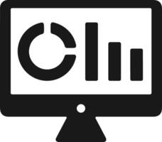 Chart icon symbol image for data statistic analysis illustration vector