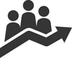 Chart icon symbol image for data statistic analysis illustration vector