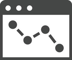 Chart icon symbol image for data statistic analysis illustration vector