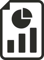 Chart icon symbol image for data statistic analysis illustration vector