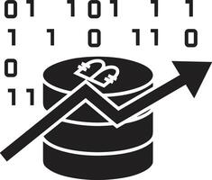 Chart icon symbol image for data statistic analysis illustration vector