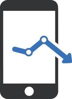 Chart icon symbol image for data statistic analysis illustration vector