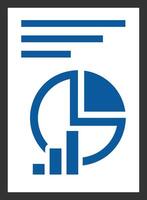 Chart icon symbol image for data statistic analysis illustration vector