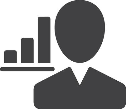 Chart icon symbol image for data statistic analysis illustration vector