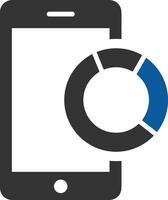 Chart icon symbol image for data statistic analysis illustration vector