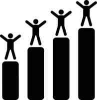 Chart icon symbol image for data statistic analysis illustration vector