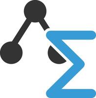 Chart icon symbol image for data statistic analysis illustration vector