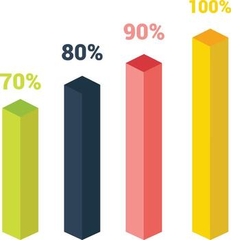 Chart icon symbol image for data statistic analysis illustration vector