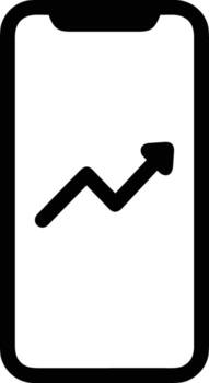 Chart icon symbol image for data statistic analysis illustration vector