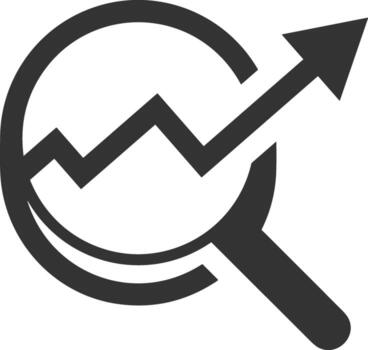 Chart icon symbol image for data statistic analysis illustration vector