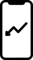 Chart icon symbol image for data statistic analysis illustration vector