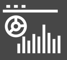 Chart icon symbol image for data statistic analysis illustration vector