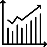 Chart icon symbol image for data statistic analysis illustration vector