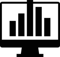 Chart icon symbol image for data statistic analysis illustration vector