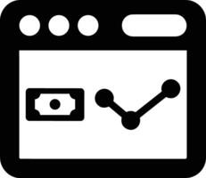 Chart icon symbol image for data statistic analysis illustration vector