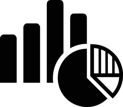 Chart icon symbol image for data statistic analysis illustration vector