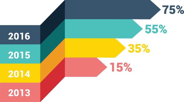 Chart icon symbol image for data statistic analysis illustration vector