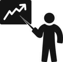 Chart icon symbol image for data statistic analysis illustration vector
