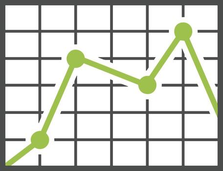 gráfico icono símbolo imagen para datos estadística análisis ilustración vector