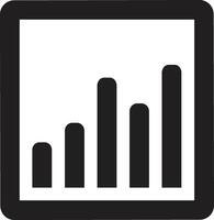 Chart icon symbol image for data statistic analysis illustration vector