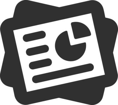 Chart icon symbol image for data statistic analysis illustration vector