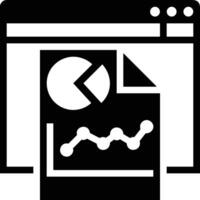 Chart icon symbol image for data statistic analysis illustration vector