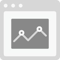 Chart icon symbol image for data statistic analysis illustration vector