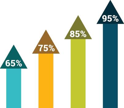 Chart icon symbol image for data statistic analysis illustration vector