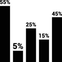 Chart icon symbol image for data statistic analysis illustration vector