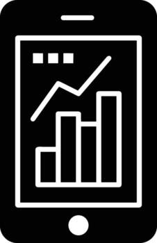 Chart icon symbol image for data statistic analysis illustration vector