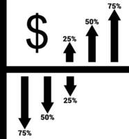 Chart icon symbol image for data statistic analysis illustration vector